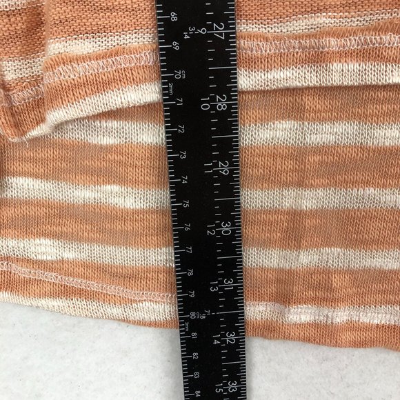 Weekend Suzanne Betro NWT Women's Plus Size 1X Coral White Ruffle Sleeve Tunic - Picture 6 of 10